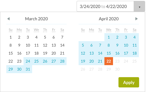 date selector